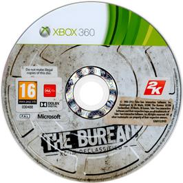 Cartridge artwork for Bureau - Xcom Declassified, The on the Microsoft Xbox 360.