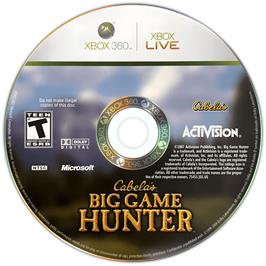 Cartridge artwork for Cabela's Big Game Hunter on the Microsoft Xbox 360.