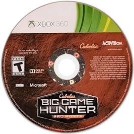 Cartridge artwork for Cabela's Big Game Hunter - Pro Hunts on the Microsoft Xbox 360.