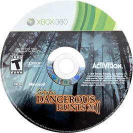 Cartridge artwork for Cabela's Dangerous Hunts 2011 on the Microsoft Xbox 360.