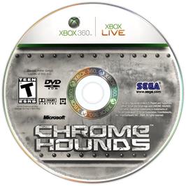 Cartridge artwork for Chrome Hounds on the Microsoft Xbox 360.