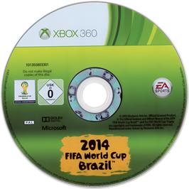 Cartridge artwork for Coupe Du Monde De La Fifa - Brésil 2014 on the Microsoft Xbox 360.