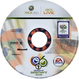 Cartridge artwork for Coupe Du Monde De La Fifa 2006 on the Microsoft Xbox 360.