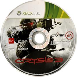 Cartridge artwork for Crysis 3 on the Microsoft Xbox 360.