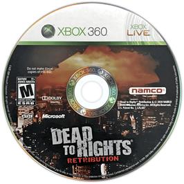 Cartridge artwork for Dead To Rights - Retribution on the Microsoft Xbox 360.