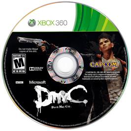 Cartridge artwork for Dmc Devil May Cry on the Microsoft Xbox 360.