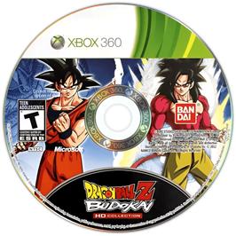 Cartridge artwork for Dragon Ball Z - Budokai Hd Collection on the Microsoft Xbox 360.