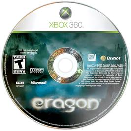 Cartridge artwork for Eragon on the Microsoft Xbox 360.