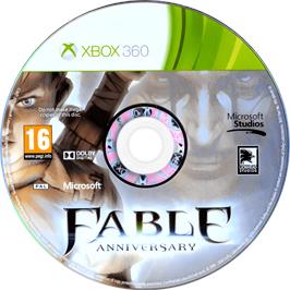 Cartridge artwork for Fable Anniversary on the Microsoft Xbox 360.