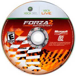 Cartridge artwork for Forza Motorsport 2 on the Microsoft Xbox 360.