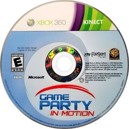 Cartridge artwork for Game Party - En Action ! on the Microsoft Xbox 360.