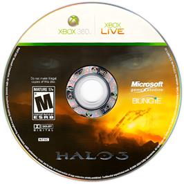 Cartridge artwork for Halo 3 on the Microsoft Xbox 360.