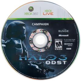 Cartridge artwork for Halo 3 - Odst on the Microsoft Xbox 360.