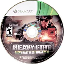 Cartridge artwork for Heavy Fire - Shattered Spear on the Microsoft Xbox 360.