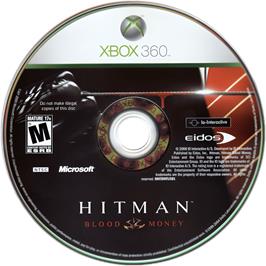 Cartridge artwork for Hitman - Blood Money on the Microsoft Xbox 360.