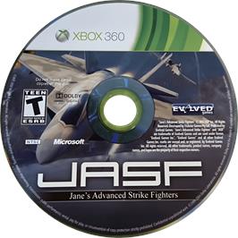 Cartridge artwork for Jasf - Jane's Advanced Strike Fighters on the Microsoft Xbox 360.
