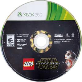 Cartridge artwork for LEGO Star Wars - The Force Awakens on the Microsoft Xbox 360.