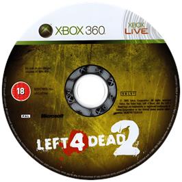 Cartridge artwork for Left 4 Dead 2 on the Microsoft Xbox 360.