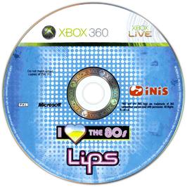 Cartridge artwork for Lips - I Love The 80s on the Microsoft Xbox 360.