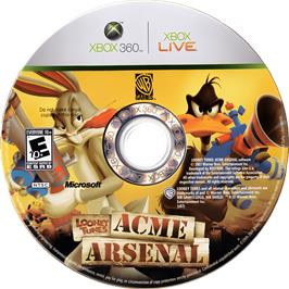 Cartridge artwork for Looney Tunes - Acme Arsenal on the Microsoft Xbox 360.
