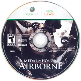 Cartridge artwork for Medal Of Honor - Airborne on the Microsoft Xbox 360.
