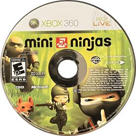 Cartridge artwork for Mini Ninjas on the Microsoft Xbox 360.