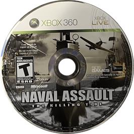 Cartridge artwork for Naval Assault - The Killing Tide on the Microsoft Xbox 360.