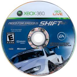 Cartridge artwork for Need for Speed - Shift on the Microsoft Xbox 360.