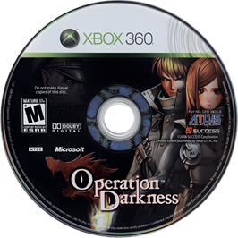 Cartridge artwork for Operation Darkness on the Microsoft Xbox 360.
