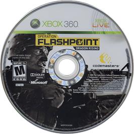 Cartridge artwork for Operation Flashpoint - Dragon Rising on the Microsoft Xbox 360.
