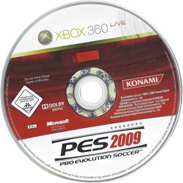 Cartridge artwork for PES 2009 - Pro Evolution Soccer on the Microsoft Xbox 360.