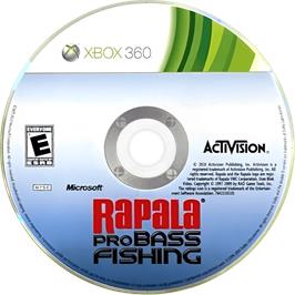 Cartridge artwork for Rapala Pro Bass Fishing on the Microsoft Xbox 360.