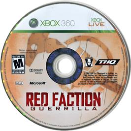 Cartridge artwork for Red Faction - Guerrilla on the Microsoft Xbox 360.