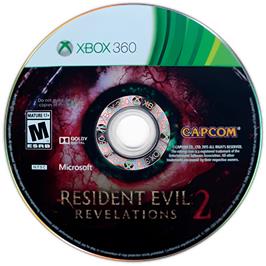 Cartridge artwork for Resident Evil - Revelations on the Microsoft Xbox 360.