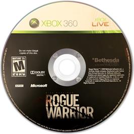 Cartridge artwork for Rogue Warrior on the Microsoft Xbox 360.