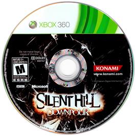 Cartridge artwork for Silent Hill - Downpour on the Microsoft Xbox 360.