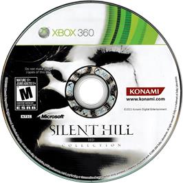 Cartridge artwork for Silent Hill HD Collection on the Microsoft Xbox 360.
