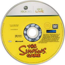 Cartridge artwork for Simpsons Game, The on the Microsoft Xbox 360.