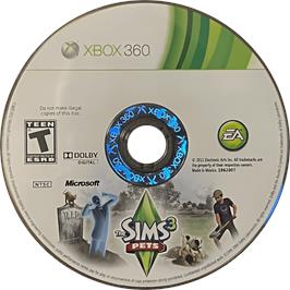 Cartridge artwork for Sims 3 - Animaux And Cie, Les on the Microsoft Xbox 360.
