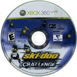 Cartridge artwork for Ski-Doo Snowmobile Challenge on the Microsoft Xbox 360.