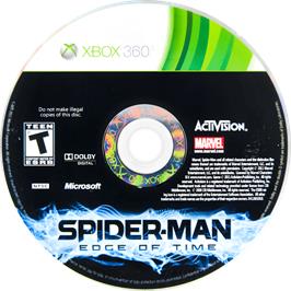 Cartridge artwork for Spider-man - Aux Frontières Du Temps on the Microsoft Xbox 360.