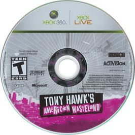 Cartridge artwork for Tony Hawk's American Wasteland on the Microsoft Xbox 360.