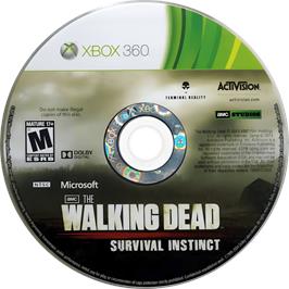 Cartridge artwork for Walking Dead - Survival Instinct, The on the Microsoft Xbox 360.