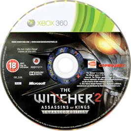 Cartridge artwork for Witcher 2 - Assassins Of Kings, The on the Microsoft Xbox 360.