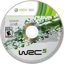Cartridge artwork for Wrc 5 on the Microsoft Xbox 360.