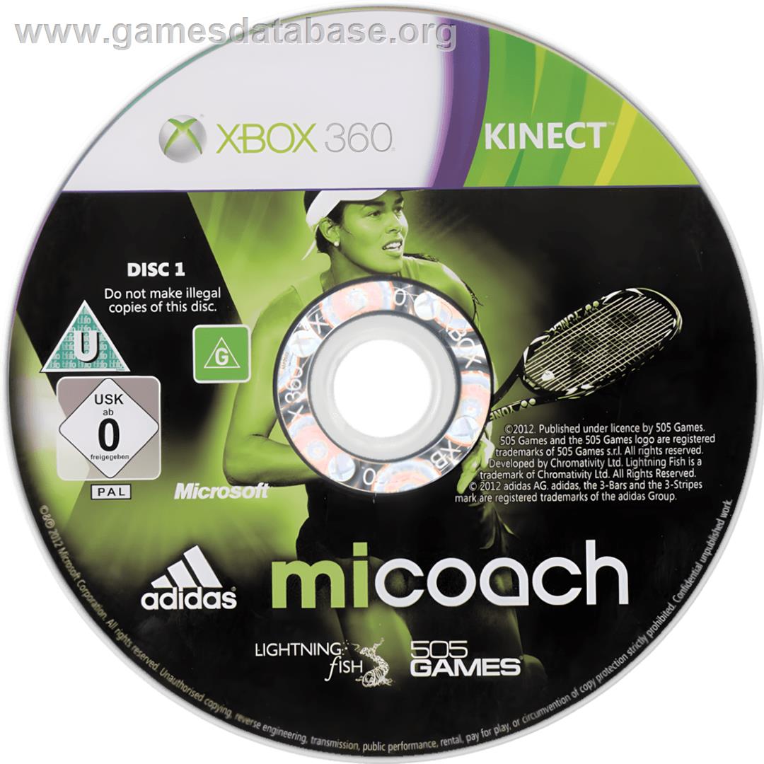 Adidas Micoach - Microsoft Xbox 360 - Artwork - Cartridge