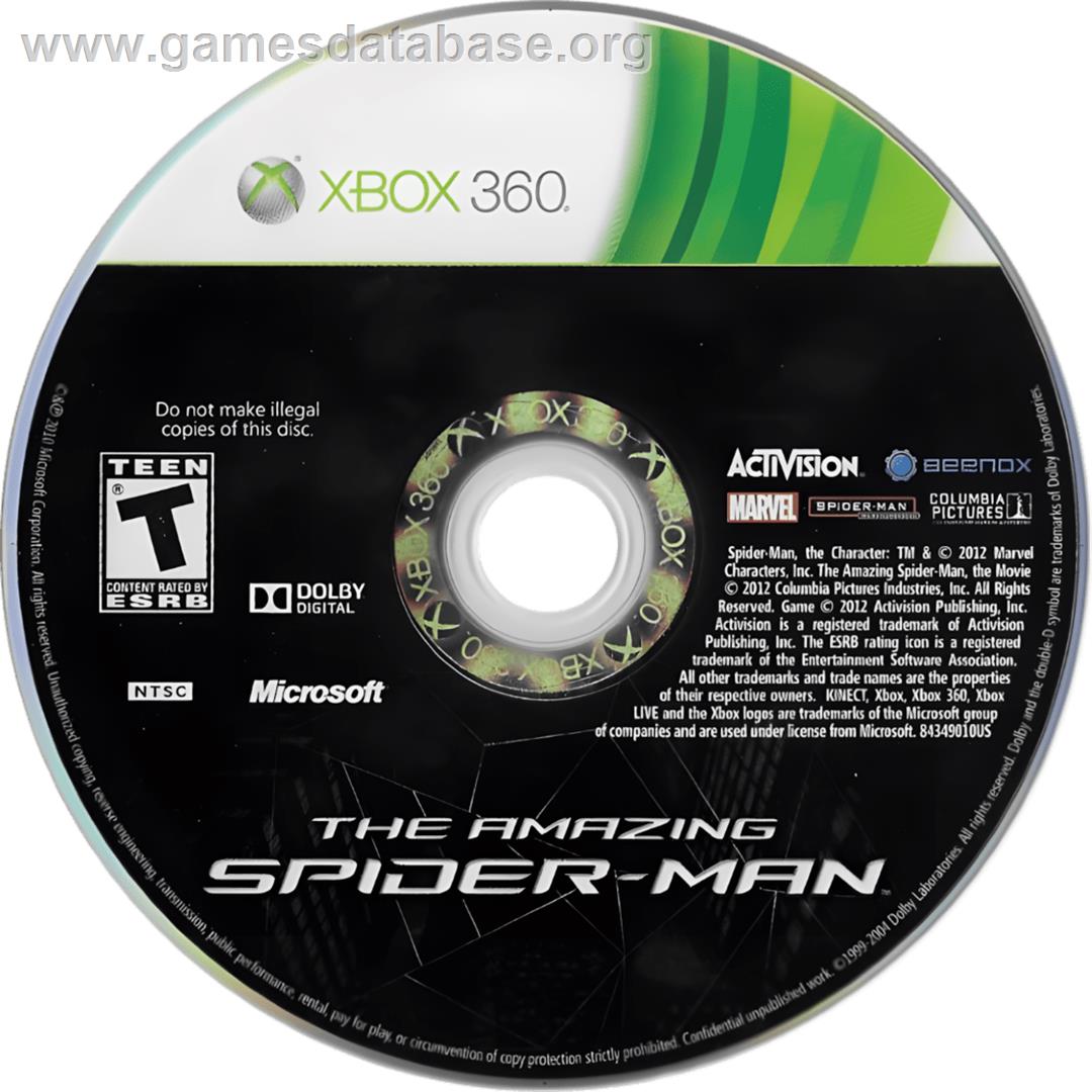 Amazing Spider-man, The - Microsoft Xbox 360 - Artwork - Cartridge