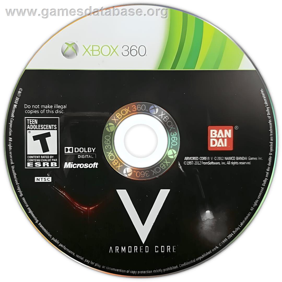Armored Core 5 - Microsoft Xbox 360 - Artwork - Cartridge