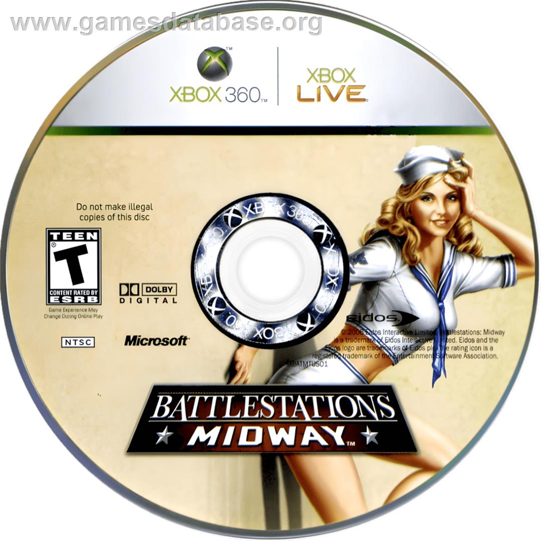 Battlestations - Midway - Microsoft Xbox 360 - Artwork - Cartridge