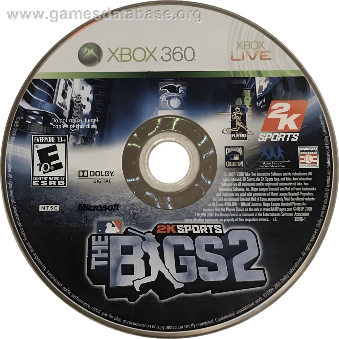 Bigs 2, The - Microsoft Xbox 360 - Artwork - Cartridge